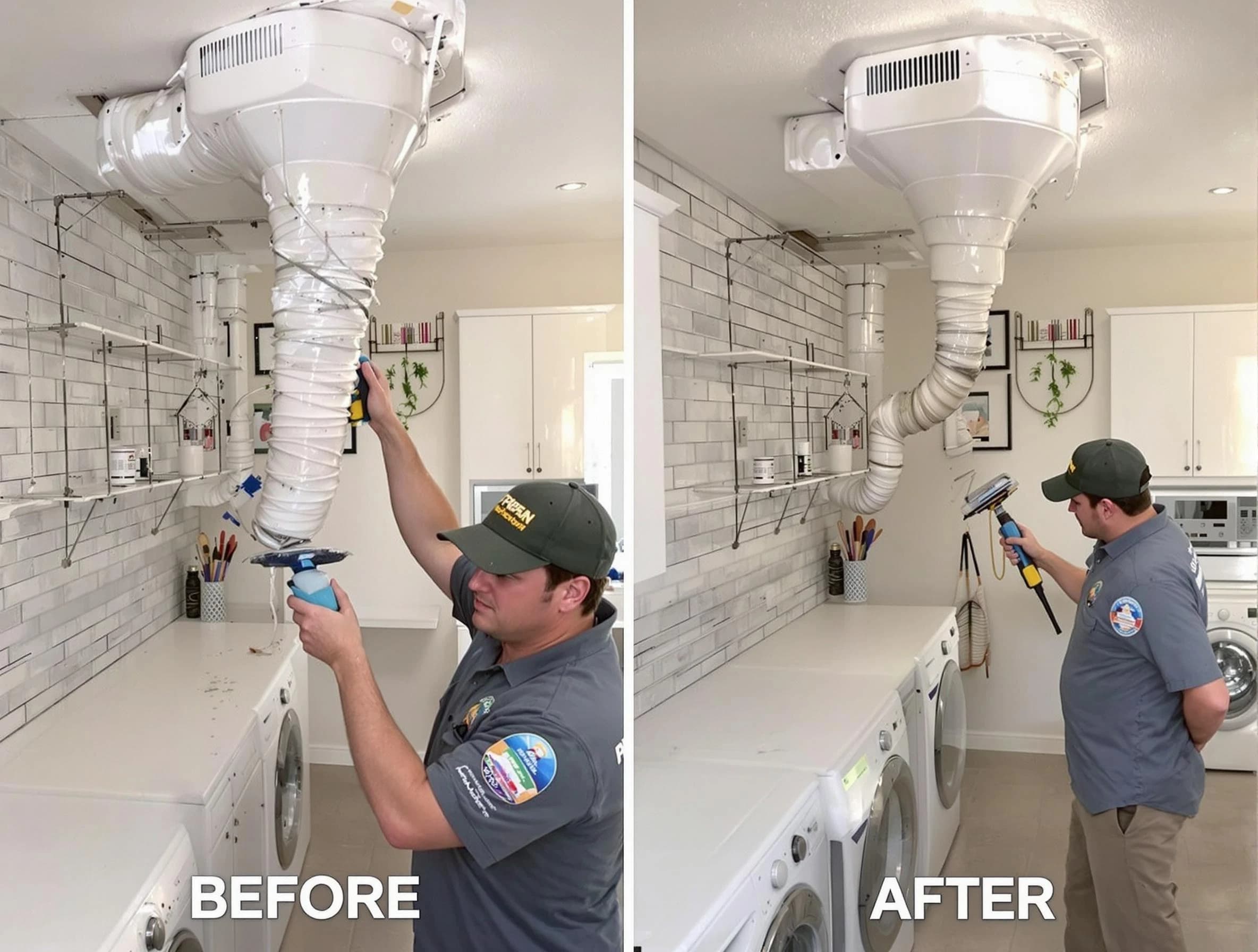 Professional dryer exhaust vent cleaning by Rio Communities Dryer Vent Cleaning in Rio Communities