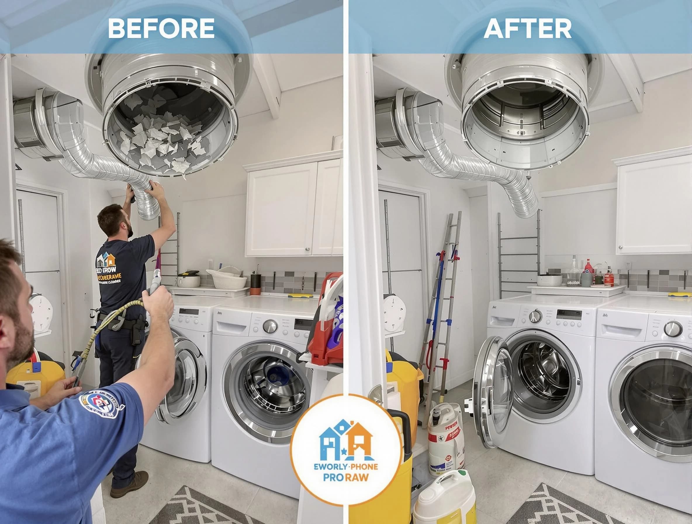 Residential dryer vent cleaning by Rio Communities Dryer Vent Cleaning in Rio Communities